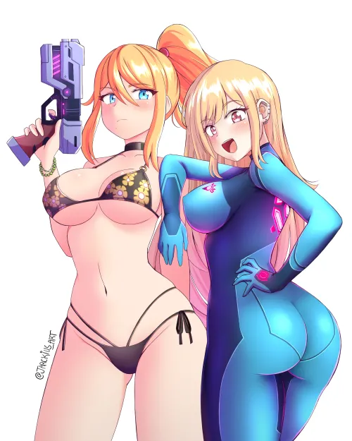 Thumbnail Samus in Marin's Bikini: Exploring Swimsuit Hentai with Terran117