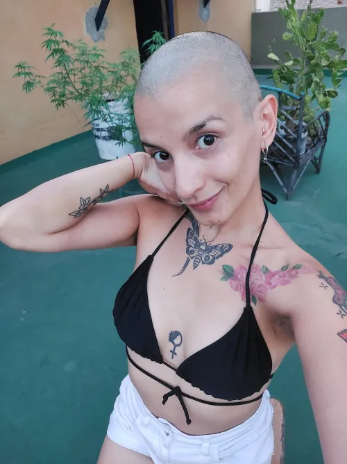 Thumbnail Exploring the World of a Bald and Funny Girl by Missdominayei | BikiniBodies