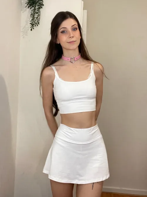 Thumbnail IvyNash Radiates in White - Angelic Beauty Unleashed