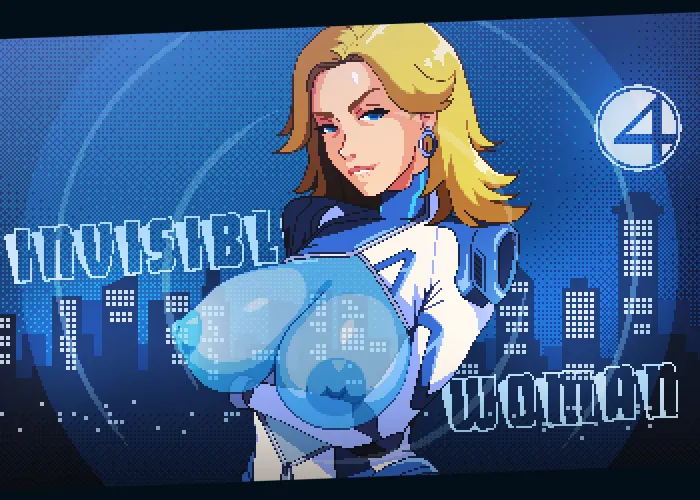 Thumbnail Invisible Woman Marvel Rivals Pixel Art by NeophiteByte | TheR3mnant