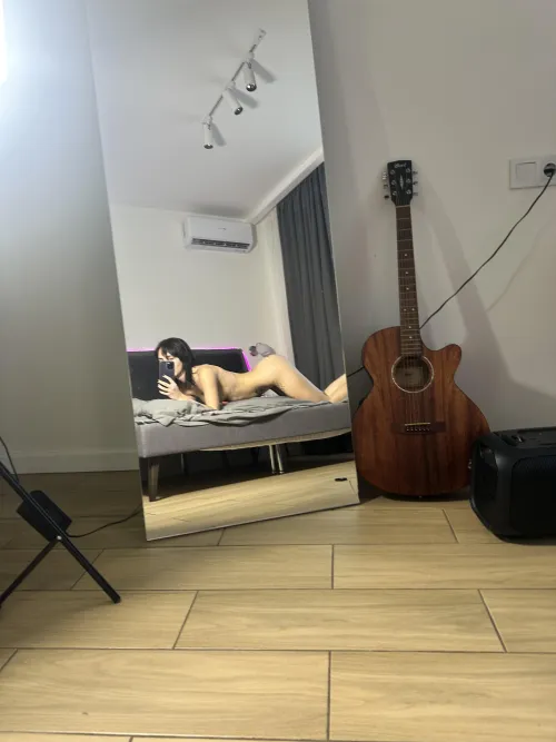 Thumbnail Seductive MirrorSelfie: Behind 'The Key is to Pull the Curtains Shut' by nikaballou