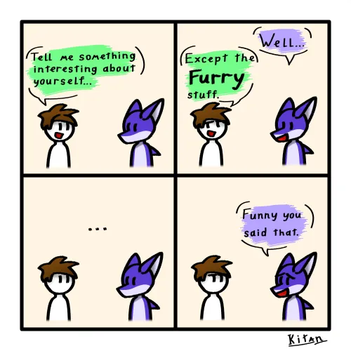 Thumbnail Experience Hyperfixation in Furry Comic by Kitan077