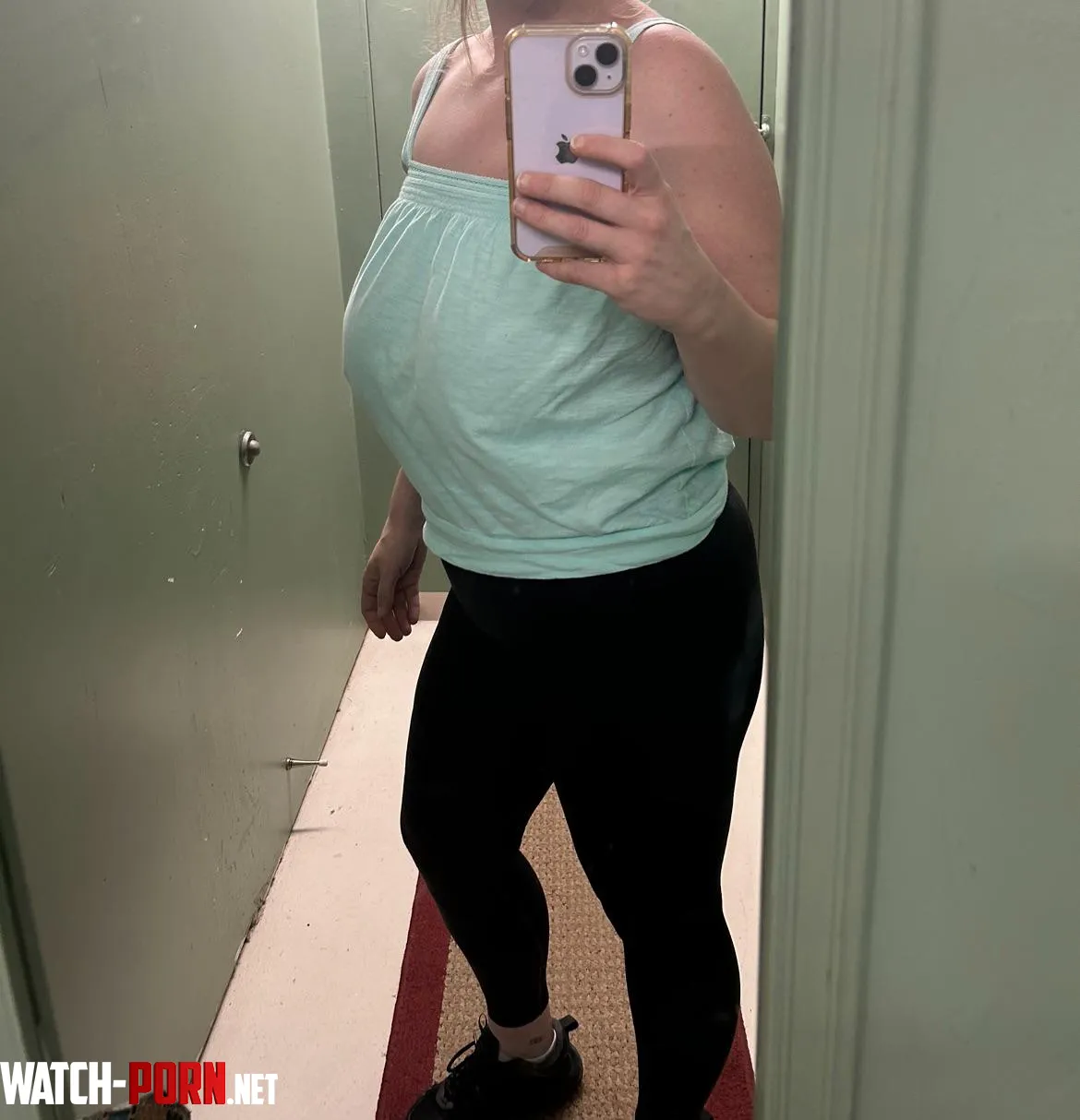 Dressing room selfie by _blondebabe420