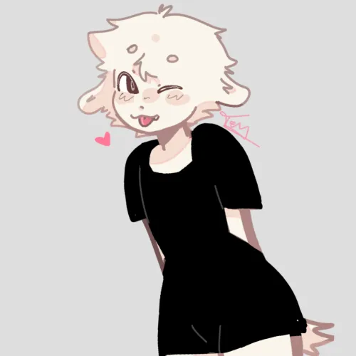 Thumbnail OC Victor Stunning in a Dress - Furry Art