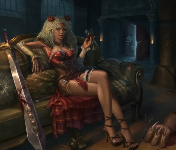 Thumbnail DnD Vampress Cleric's Charm by ckimart | MonsterGirl