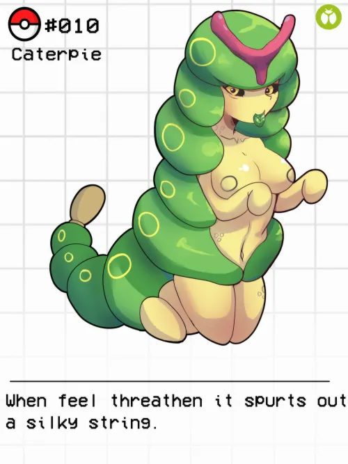 Thumbnail Pokemon Art: 010 Caterpie by Bunny_012 | MonsterGirl