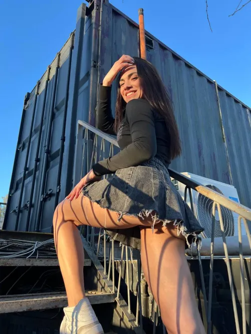 Thumbnail Eyes up here: Upskirt by xxxNikkiFxxx
