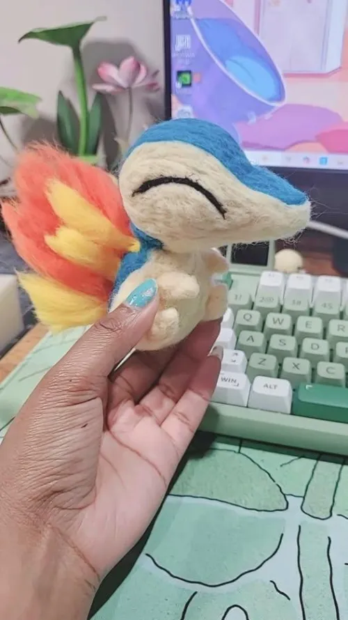 Thumbnail Cute Cyndaquil Creation: Furry Art Showcase | PaintBrushBirdie