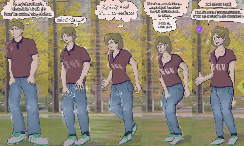 Thumbnail College Girl TG: A Transformation Journey by larsHlars