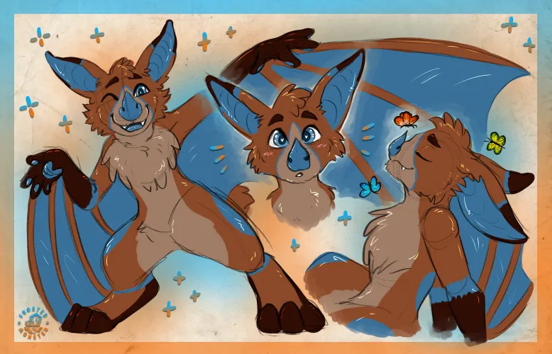 Thumbnail Antimatter Sketch Page by Frosted Monster - Furry Art