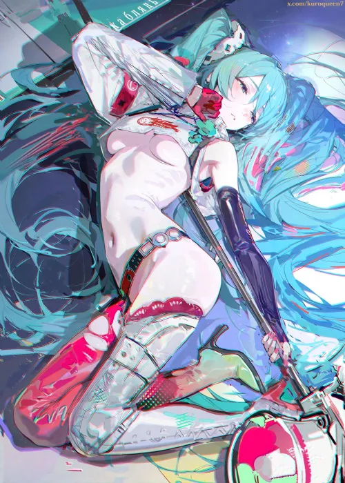 Thumbnail Miku's Captivating Midriff and Underboob - marxsander2016