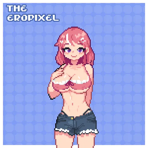 Thumbnail Ero in a Tight Bra: TheEroPixel's Intriguing Art on PixelArtNSFW