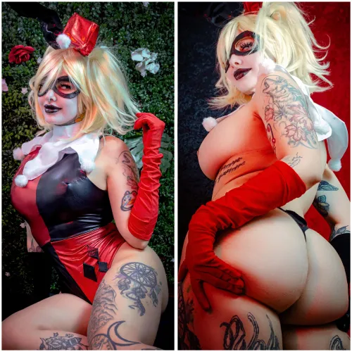 Thumbnail Cosplay Charm: theinkedwolf's Harley Quinn Bunny