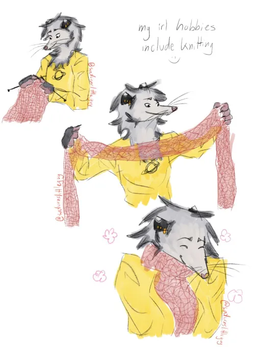 Thumbnail Creating Comically Long Scarves by Comfortable-Trust760 | Furry Category