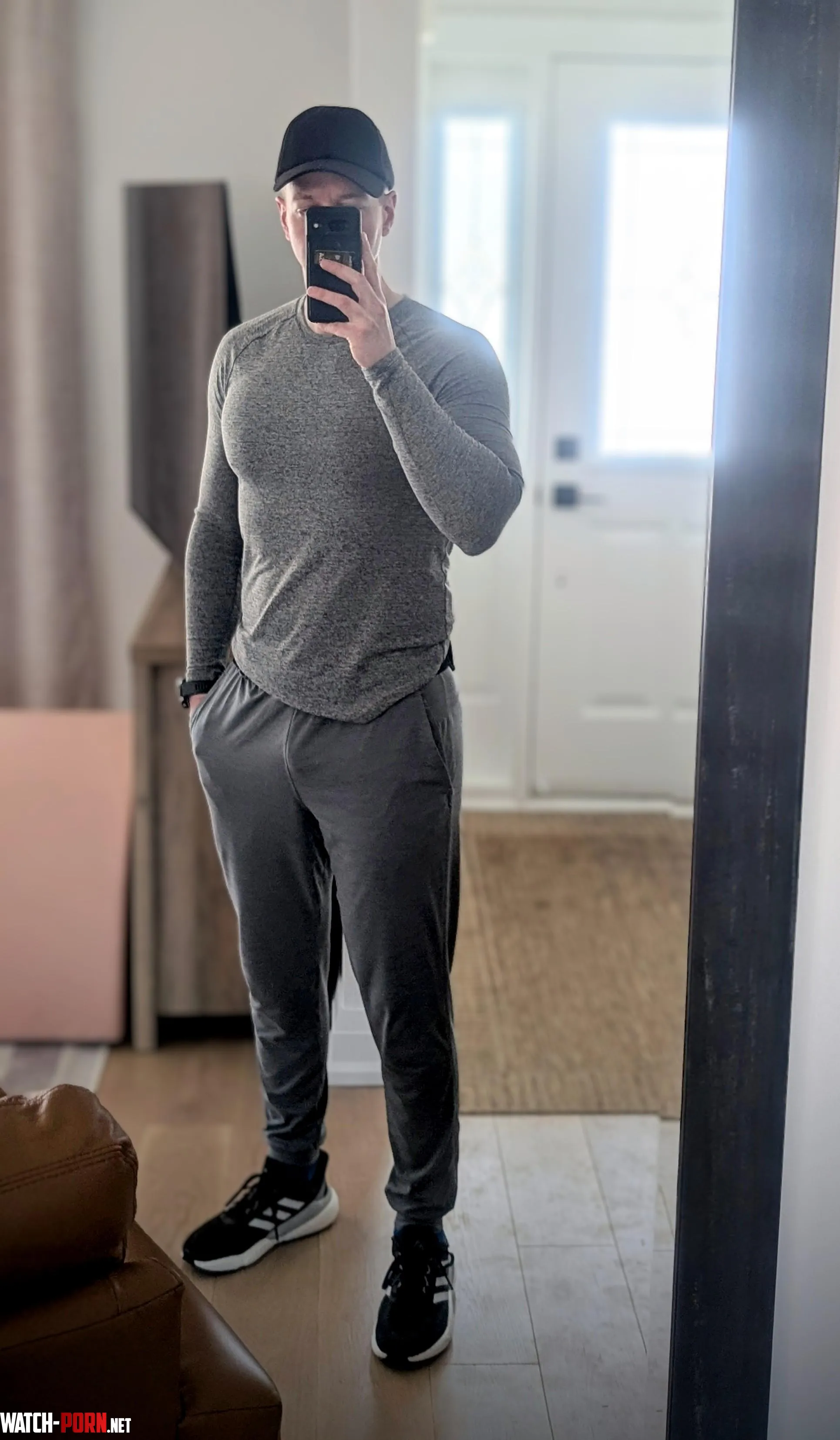 33 straight grey sweatpants season by capitalgains777