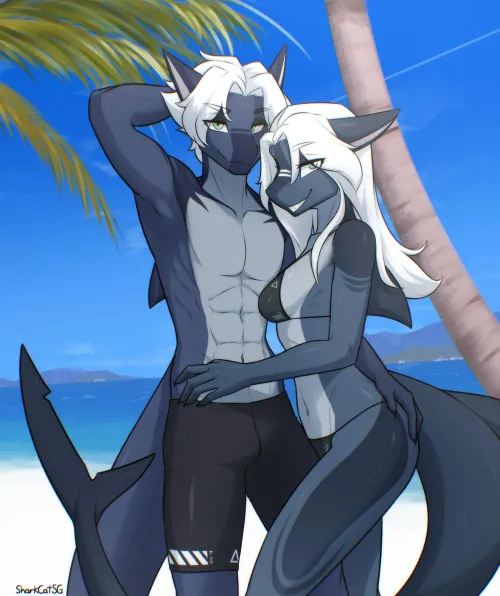 Thumbnail pinkynoseddd Dives into Shark Couple MF Experience in Sharktits World