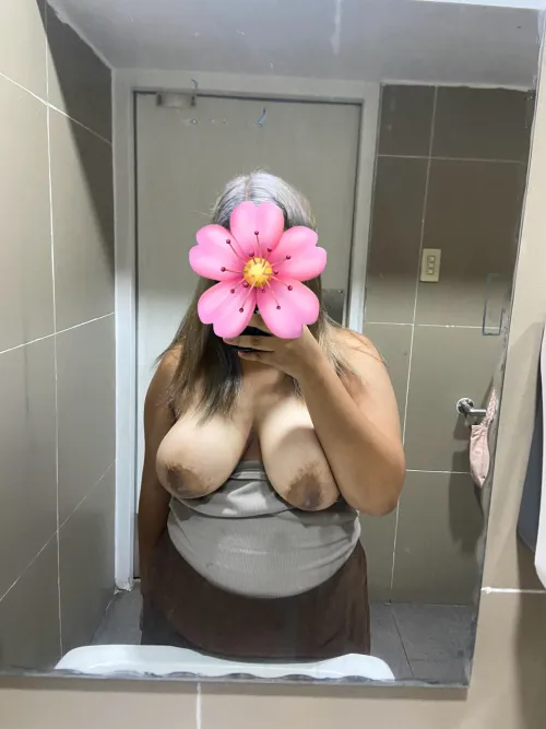 Thumbnail Sneaked a Pic in a Public Bathroom: A BBW Moment by li-has-daddy-issues