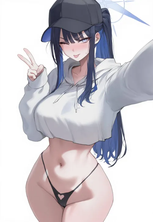 Thumbnail Saori Joumae Blue Archive Illustrations by CheetahSperm18 in animemidriff Category