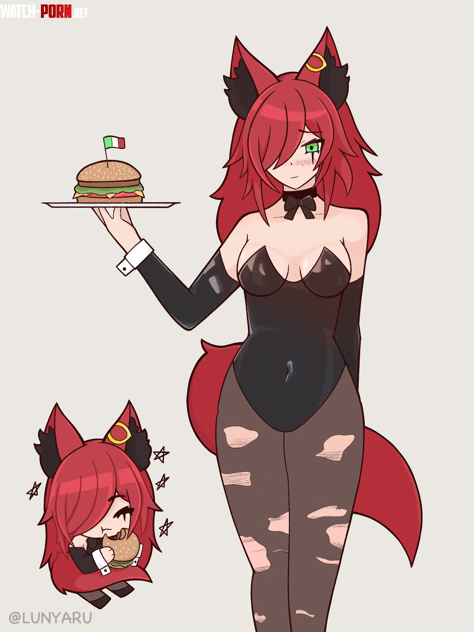 Ready to serve you by Lunyaru