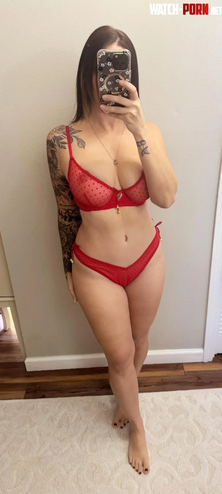 See through top and bottoms hope you like red by dirrtydiana1992