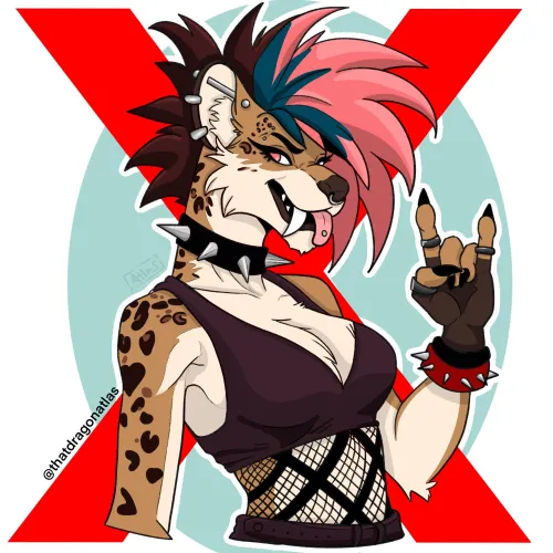 Thumbnail Vex_the_Sinner: A Rad Girl Drawing Fun - Furry Artwork