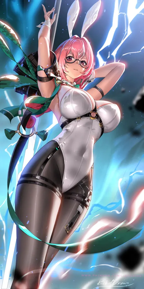 Thumbnail Yanagi Bunny: Playful Ecchi Art | elegantloveglimmer