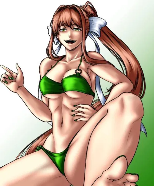 Thumbnail Monika's Bikini Bliss: Initial-Discount308's DDLCRul34 Artwork