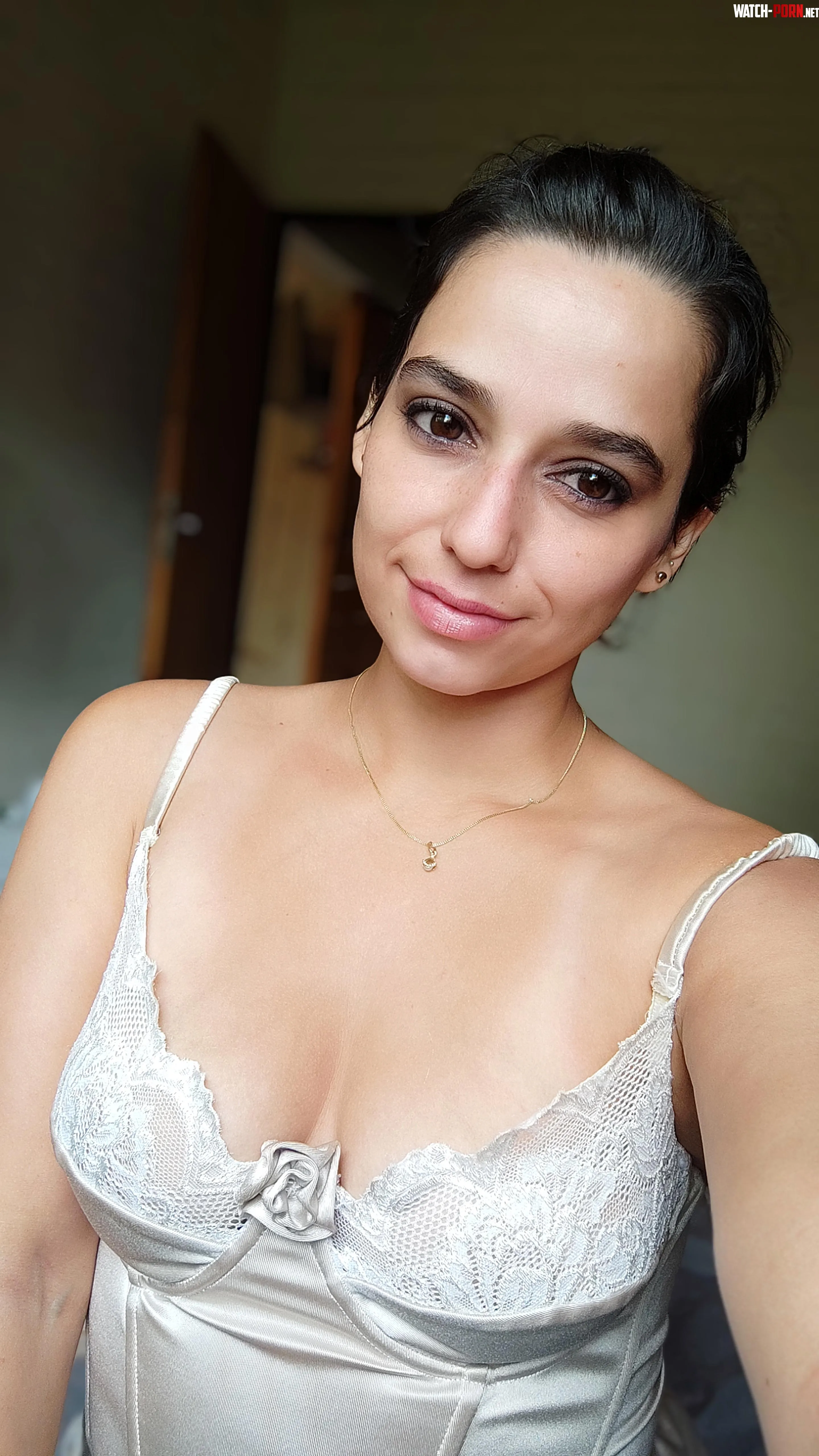 Sweet girl with very short hair by rahelbald