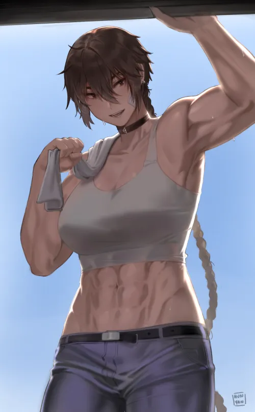 Thumbnail TheTMoneyMan's Tomboy Artistry: Sweating Hunyan