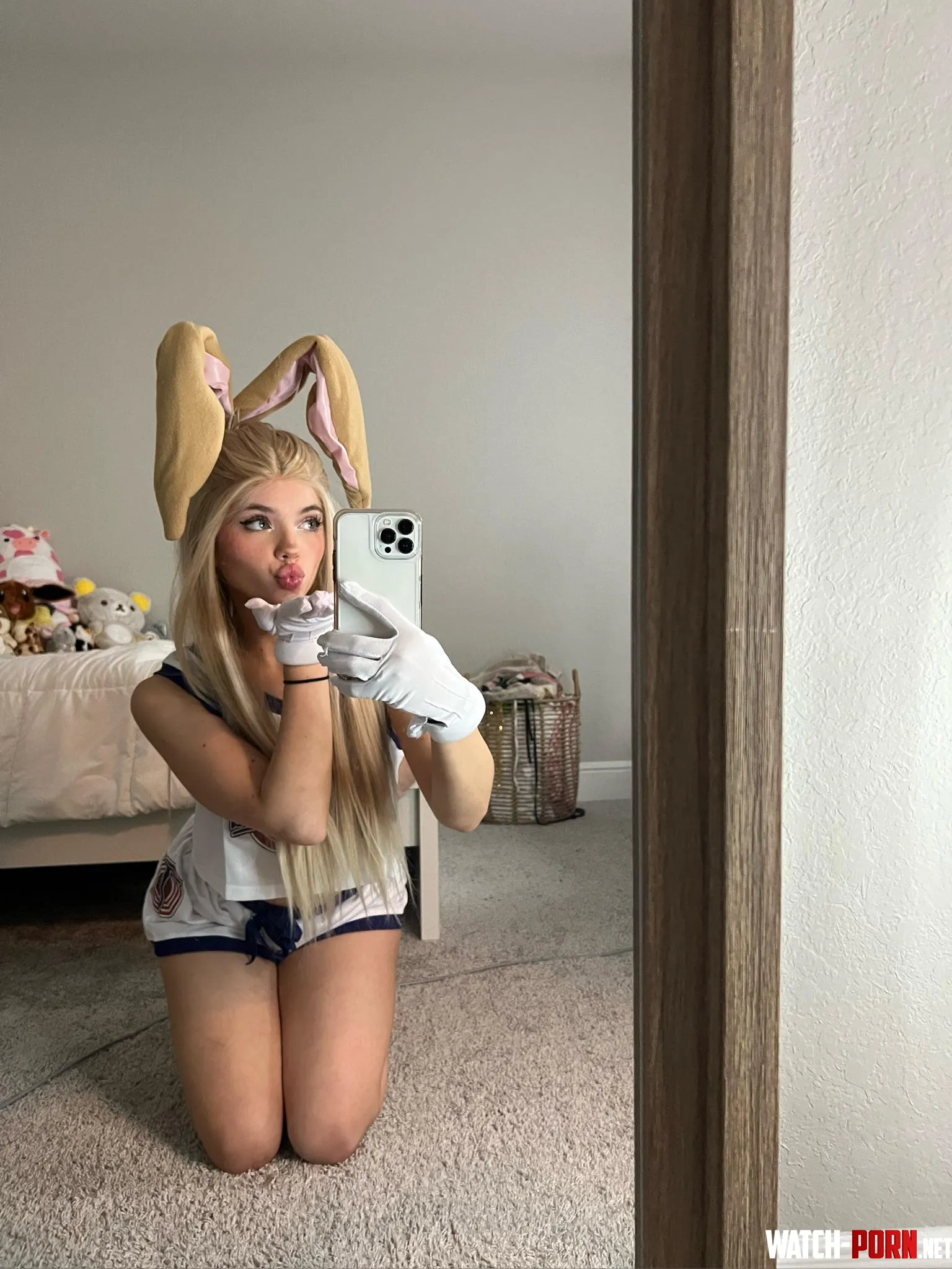 just a bunny blowing u a kiss  by Healthy_Key_9409