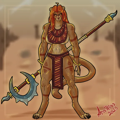 Thumbnail Ara_Hiss Showcases Sensational Lioness Art for Furry Enthusiasts