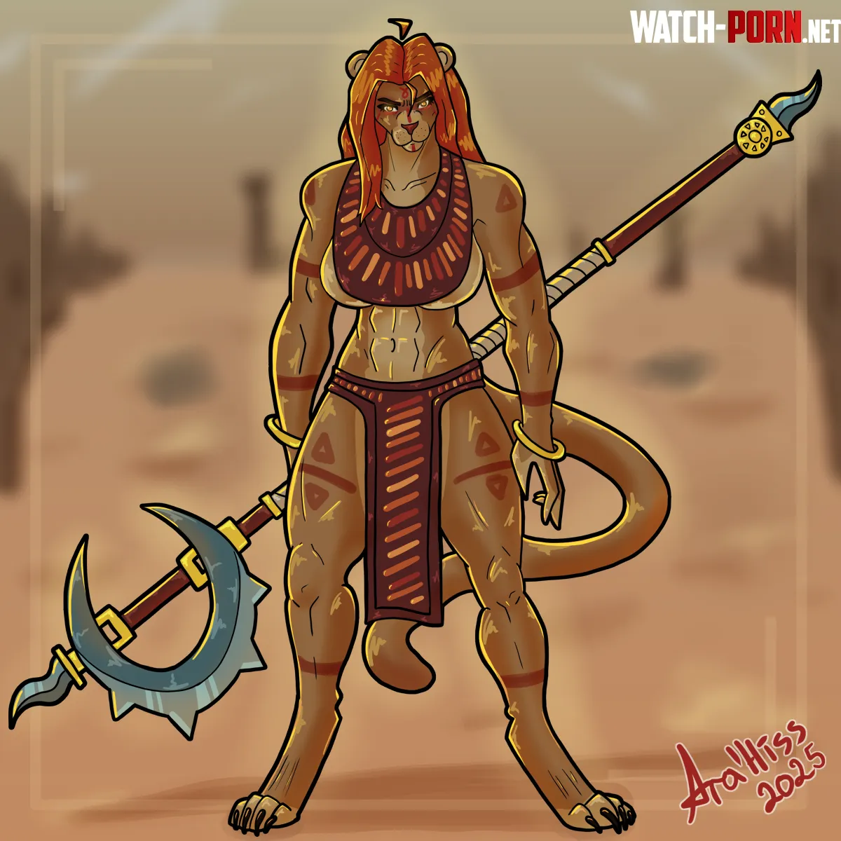 Lioness art by me by Ara_Hiss