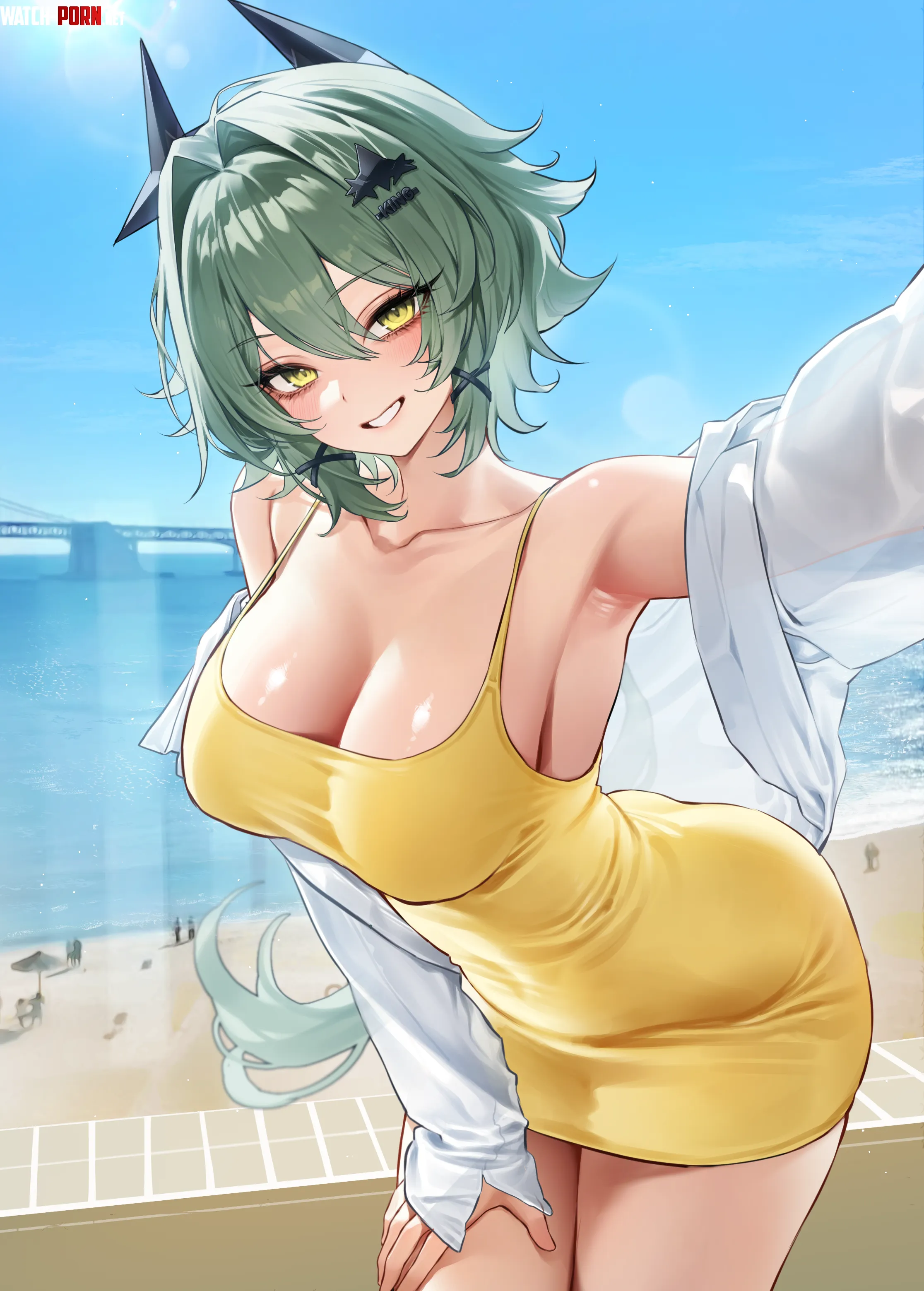 Caesar in yellow dress chano39 Zenless Zone Zero by elegantloveglimmer