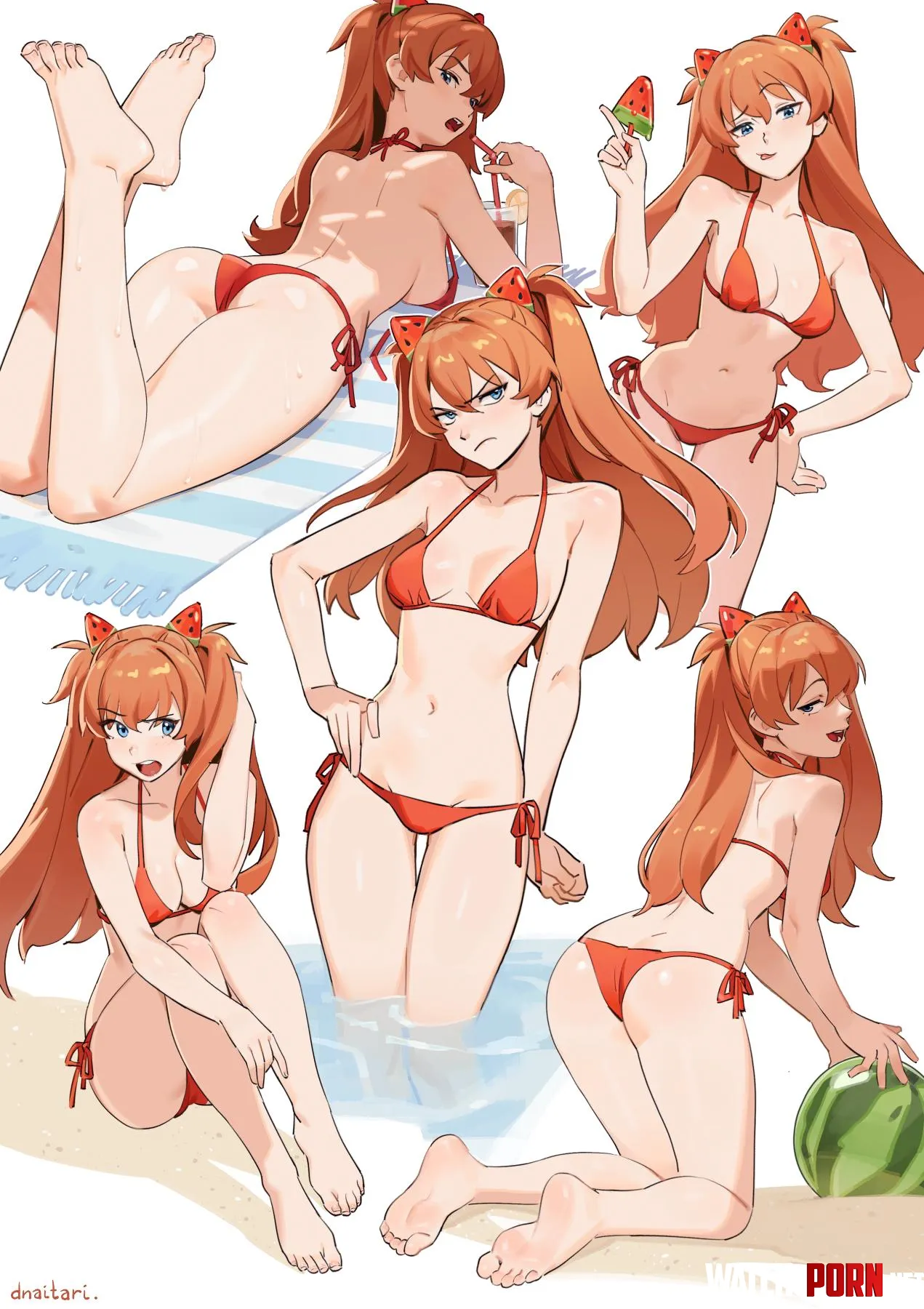 Red bikini dnaitari by Cream77700