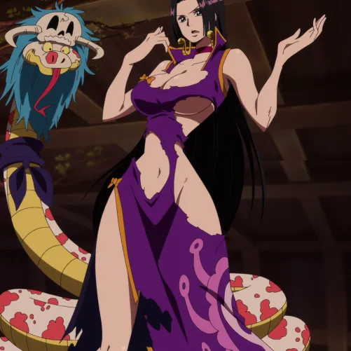 Thumbnail Dive into the Plot of 'Boa Hancock's Dissolving Dress' | animeplot