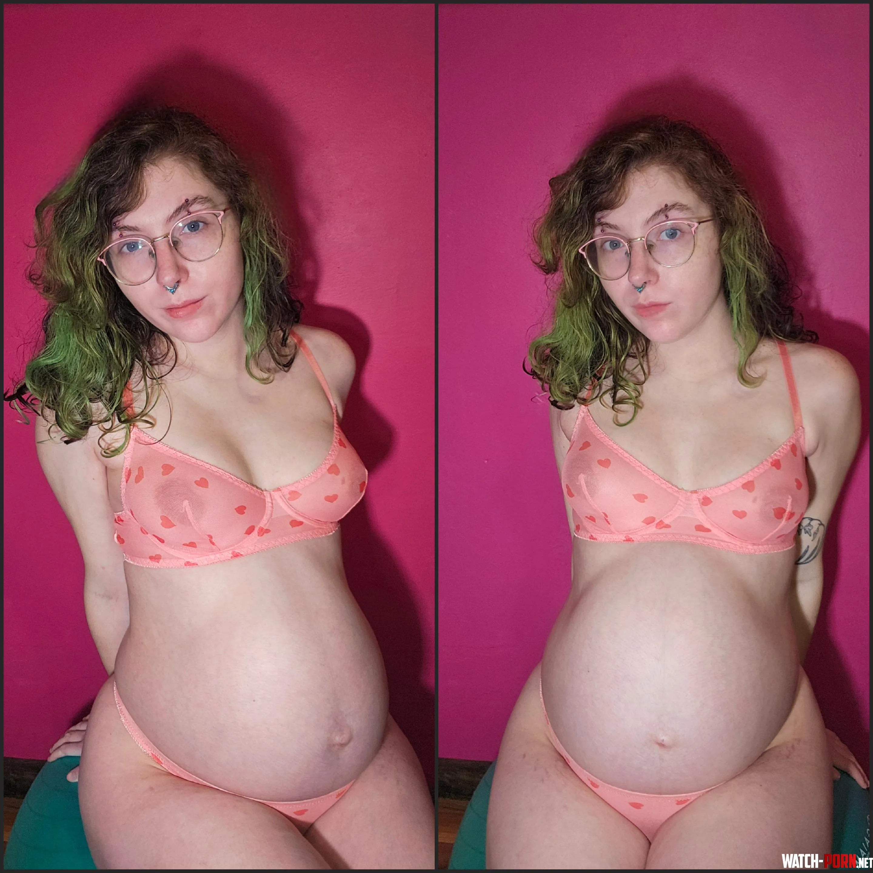 Finally hit my 3rd trimester I love how big my bump is getting by galebkitty