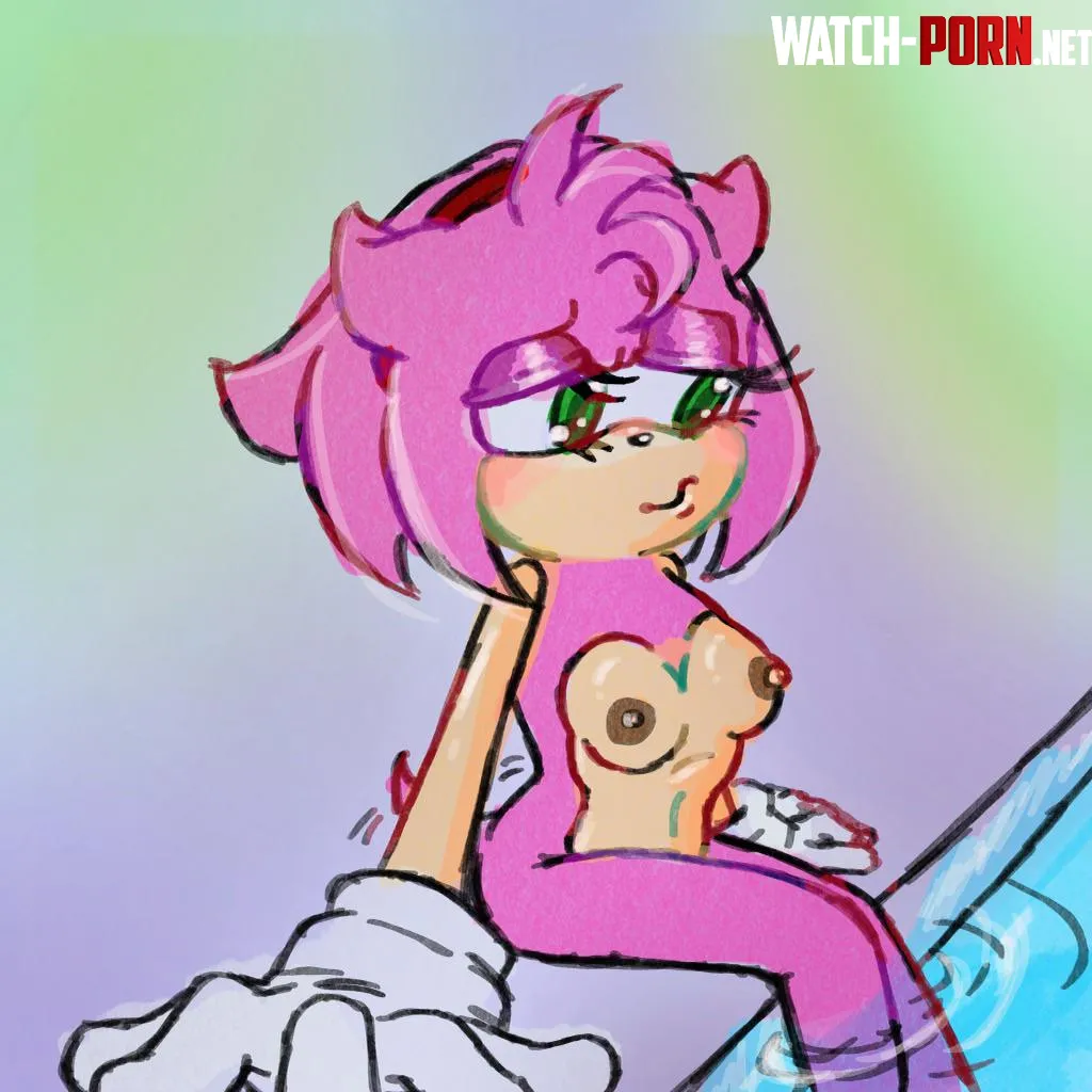 Nude by the pool by Rabalberman