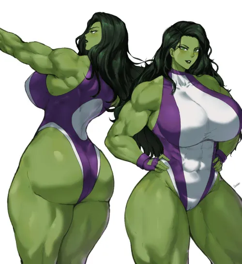 Thumbnail TheTMoneyMan Presents Jennifer Walters' Charisma in fitdrawngirls Art