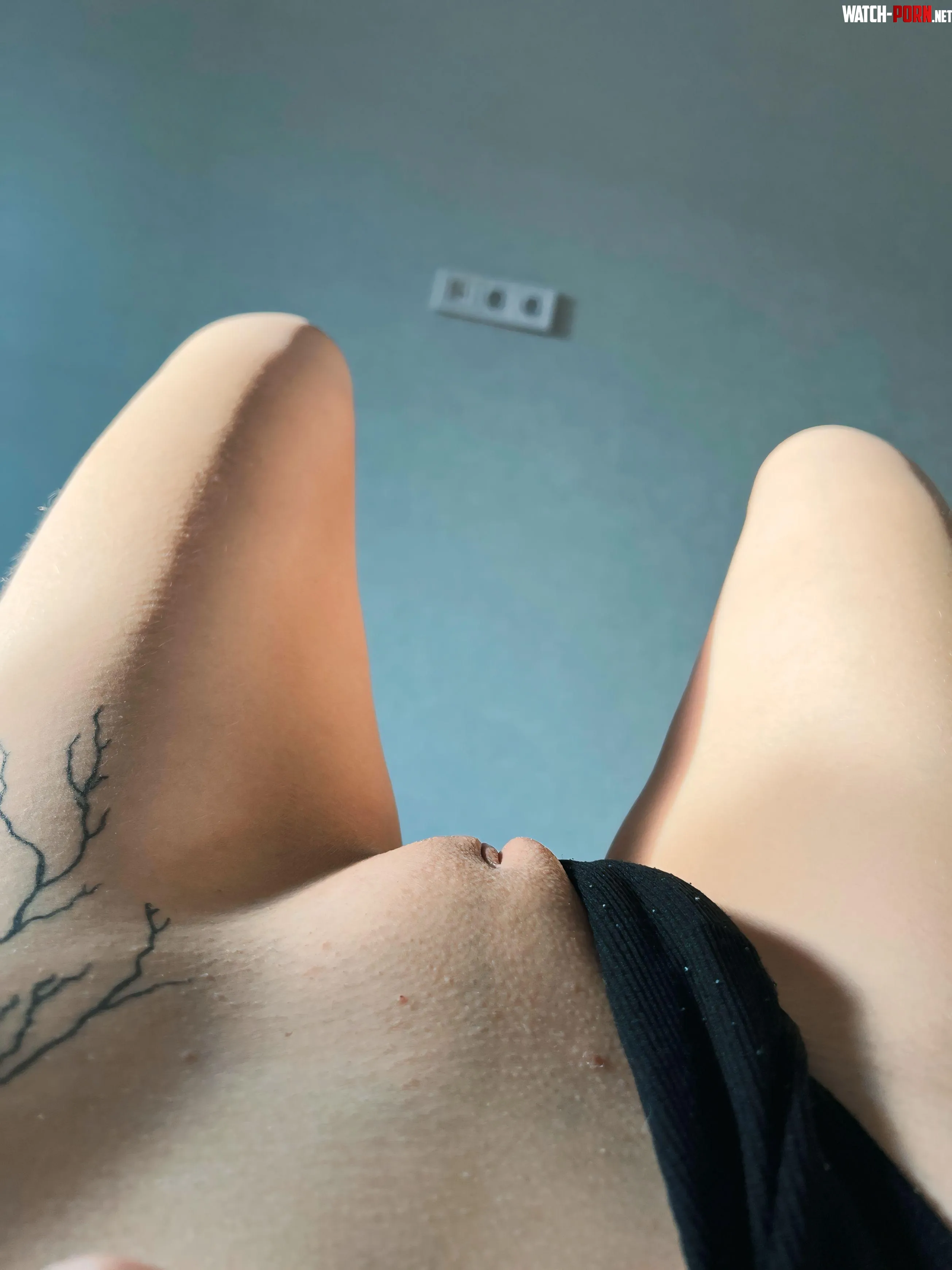 Pulled my panties aside so you could admire my mound by YourBigDickDaddy01