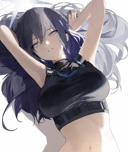 Thumbnail Saori Joumae's Blue Archive Adventure: An AnimeMidriff Collection by CheetahSperm18