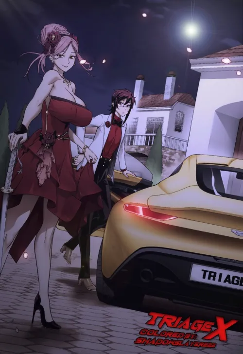 Thumbnail Lesbian Wedding in Triage X by vladsyarif | Yuri celebration