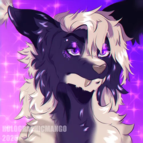 Thumbnail Purple Glitter Art: Unique Creations by Holographicmango | furry
