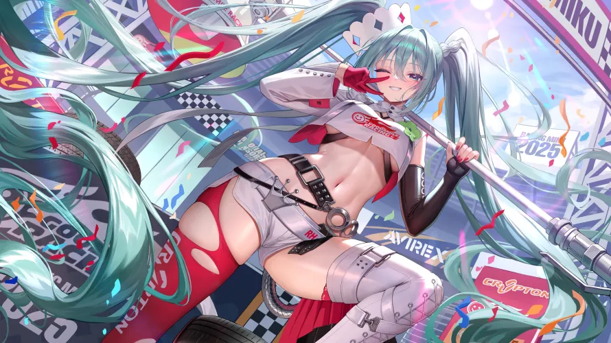 Thumbnail Racing Mikus Lickable Midriff VOCALOID - Explore Playful Fashion