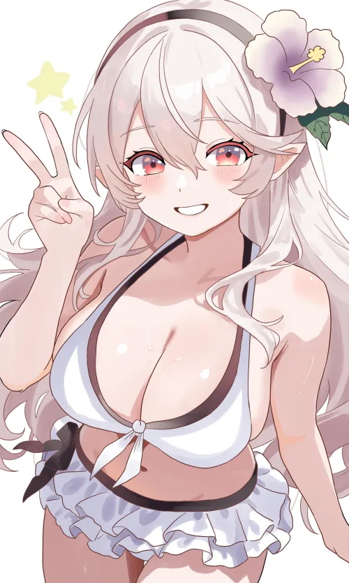 Thumbnail Happy Swimsuit Moments with Corrin Fire Emblem: Marxsander2016 Explores BigAnimeTiddies