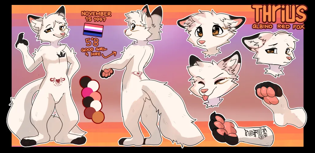 Thumbnail trinityhealz Presents First Ref Sheet for Furry Fanatics