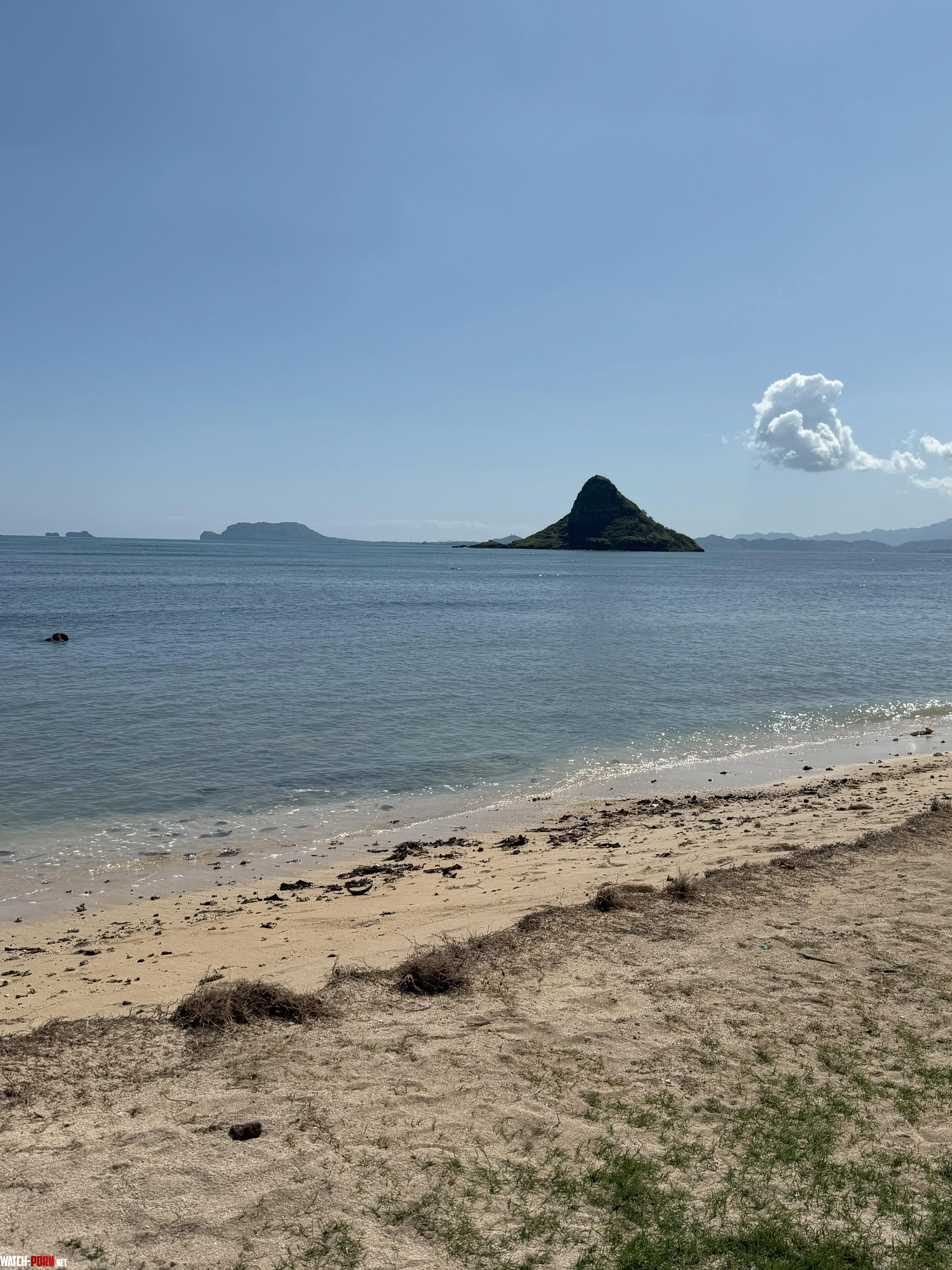 Kualoa Regional Park Mokolii aka Chinamans Hat Oahu by loztriforce