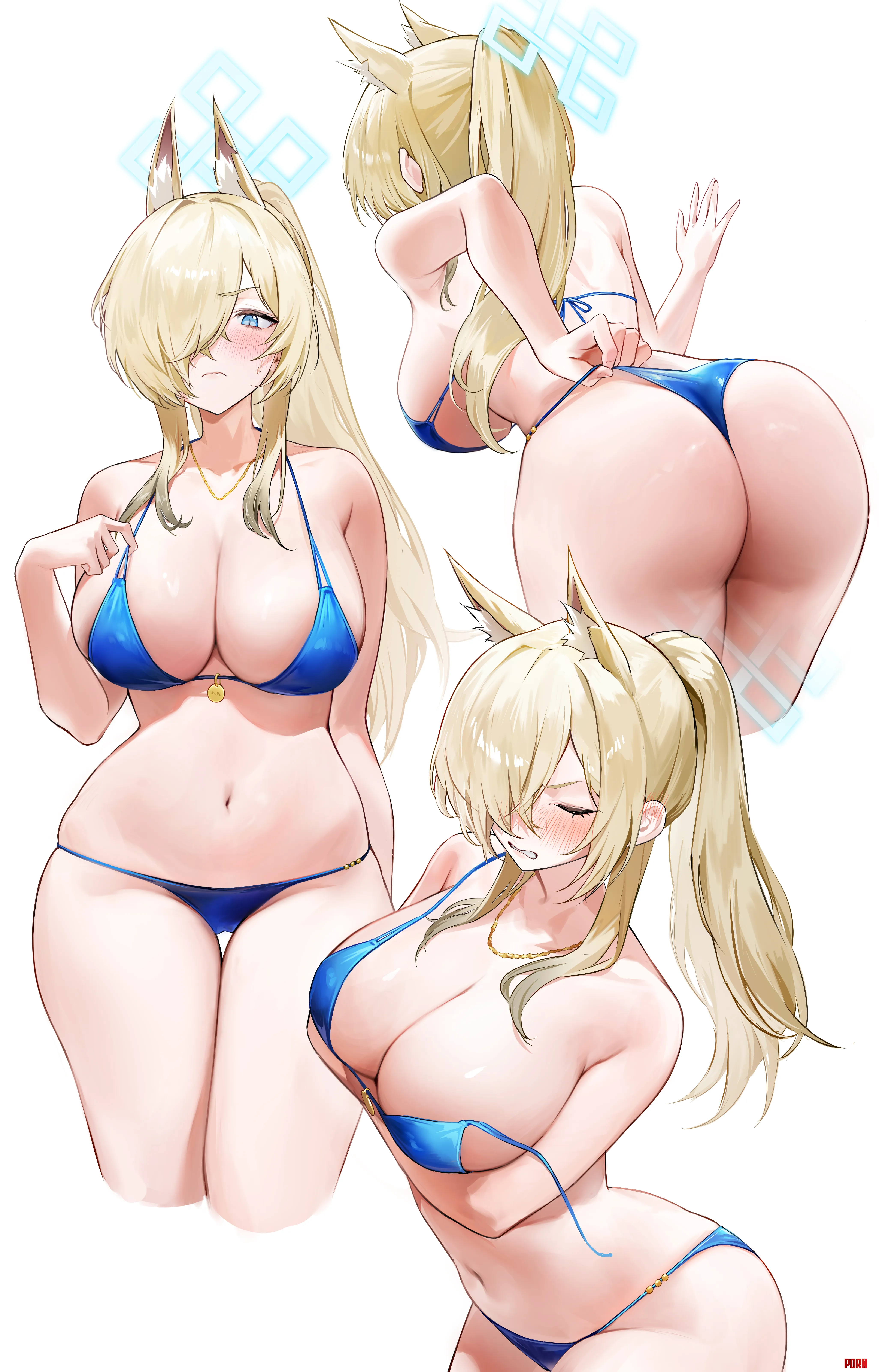 Blue swimsuit Kanna by marxsander2016