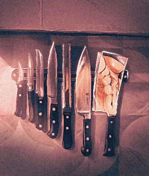 Thumbnail Throwawheylmao's Intriguing Art: Kitchen Knives