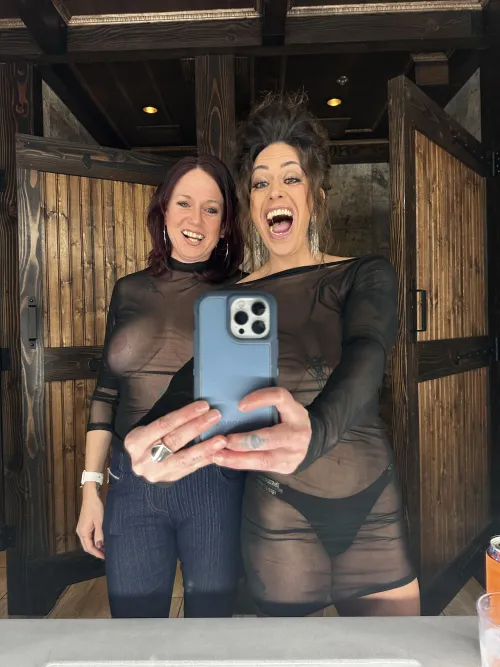 Thumbnail dd16dani: Twinning in See-Through Looks with a Girlfriend