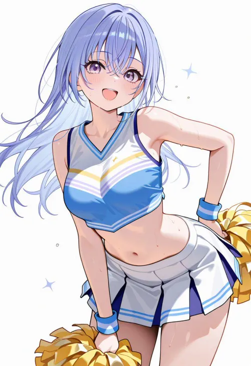 Thumbnail Cheerleader Hana Suzuki Idolmaster Fan Art by CheetahSperm18 | animemidriff